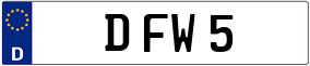 Trailer License Plate